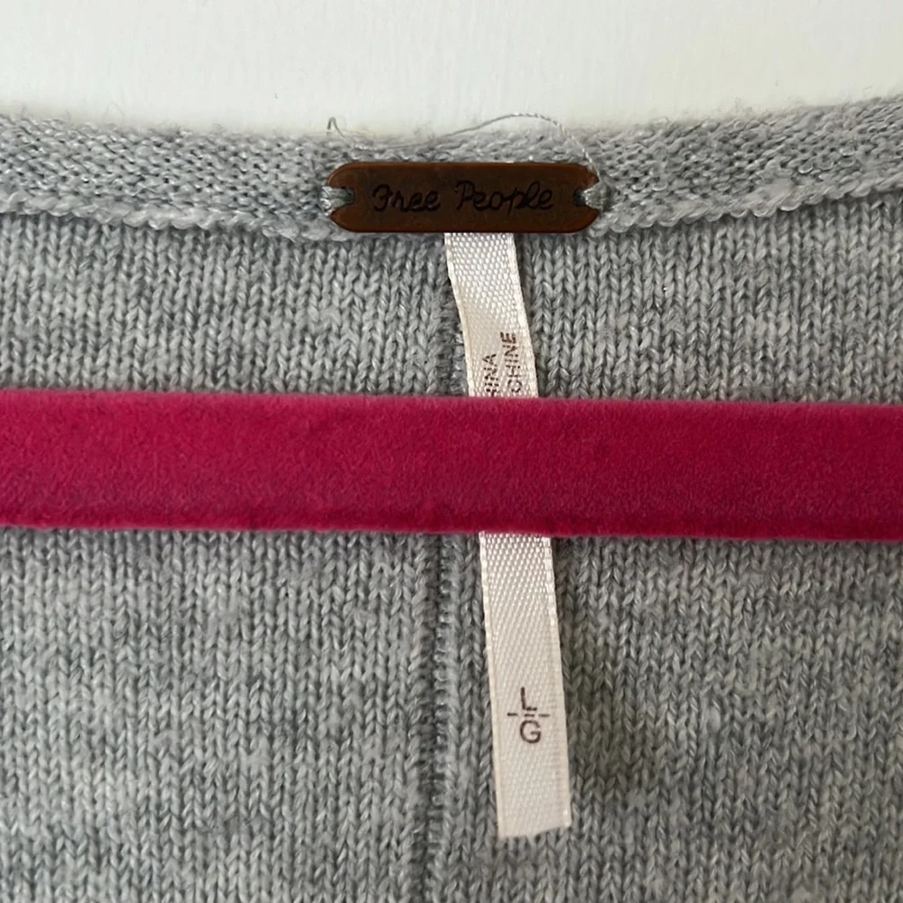 FREE PEOPLE Cropped Lightweight Striped Sweater - Picture 4 of 4